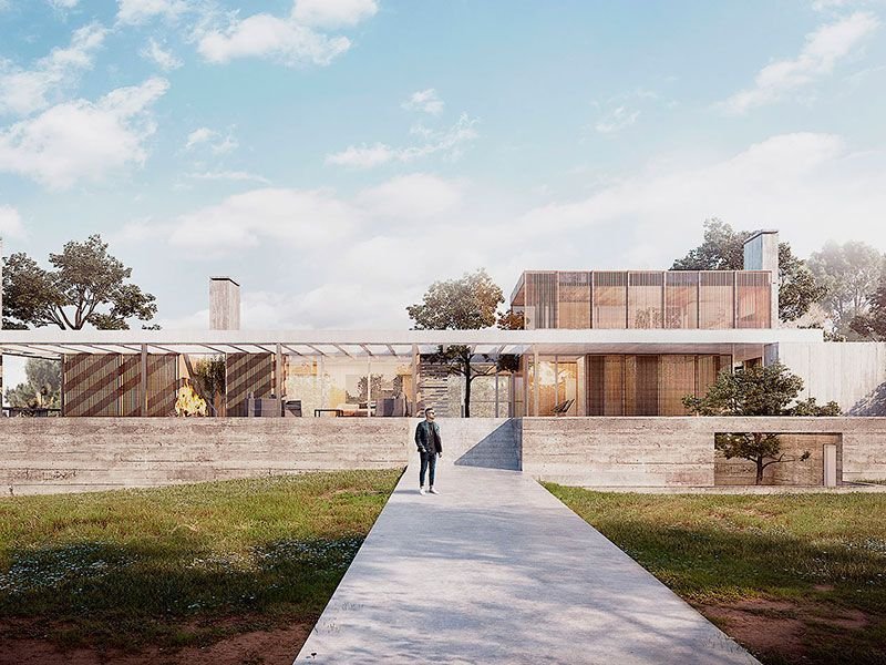 Casa prefabricada bioclimatica. Nodopía Arquitectura y Diseño