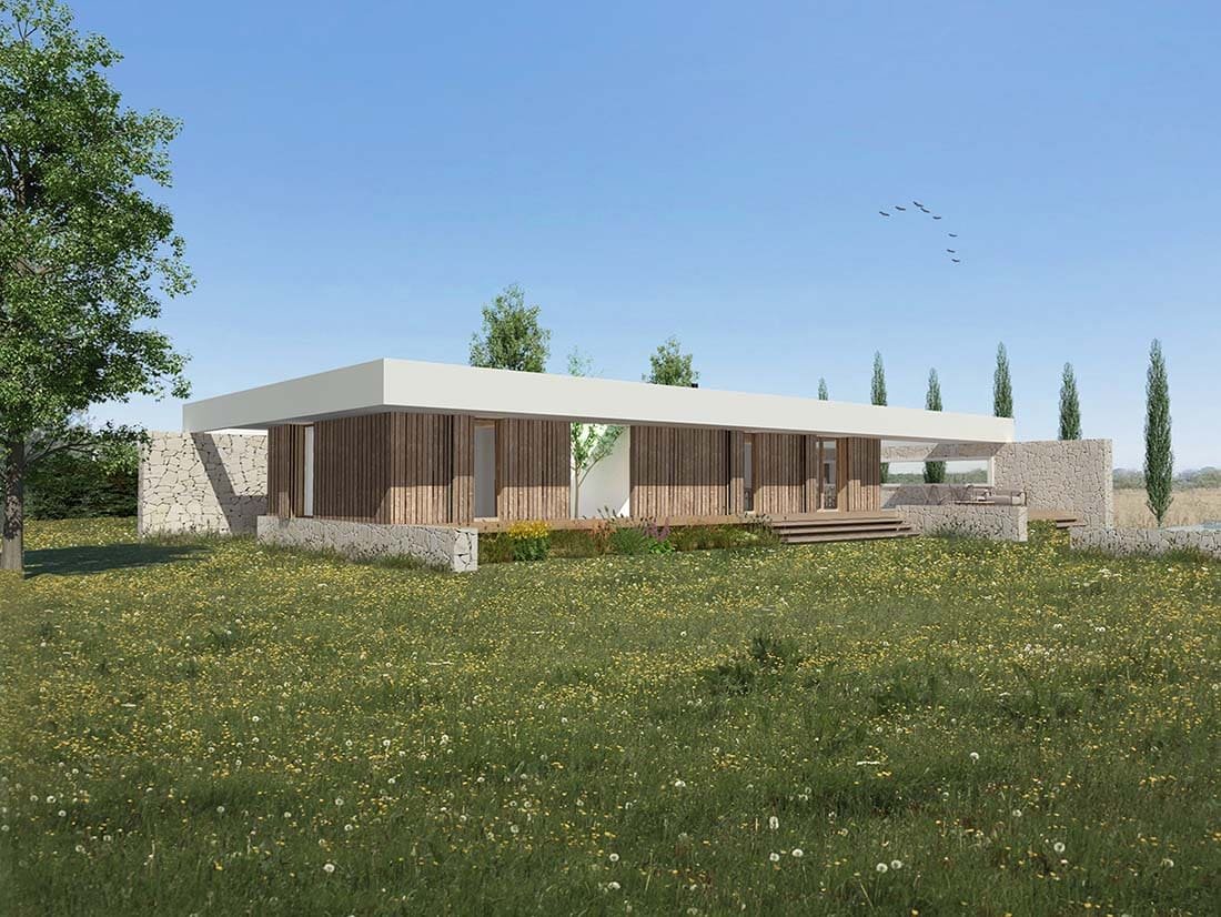 Casa prefabricada de madera. Nodopía Arquitectura y Diseño