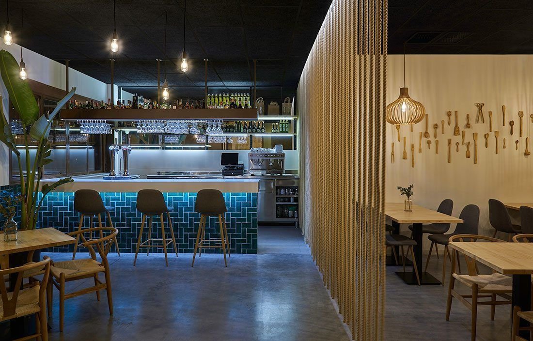 Diseño de restaurante. Nodopía, Arquitectura y Diseño