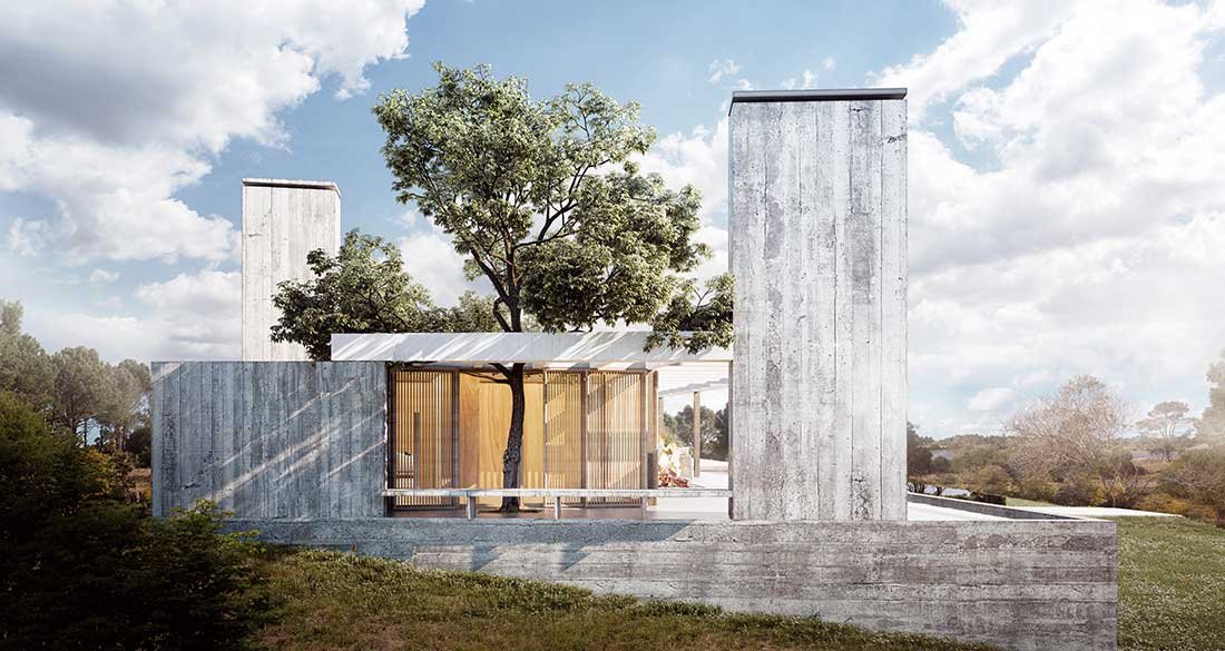 Casa prefabricada bioclimatica. Nodopía Arquitectura y Diseño