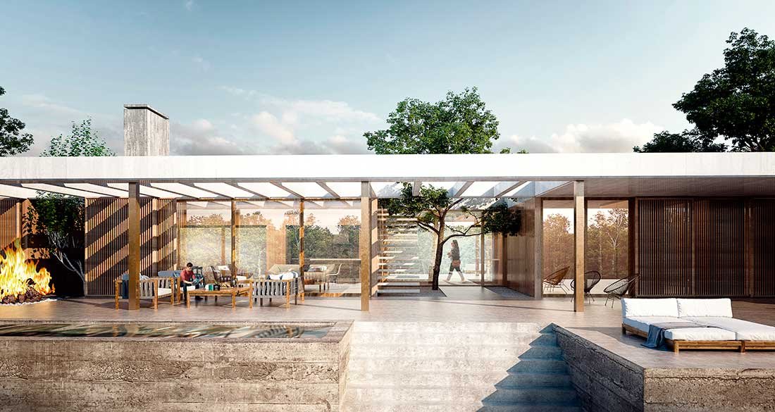 Casa prefabricada bioclimatica. Nodopía Arquitectura y Diseño