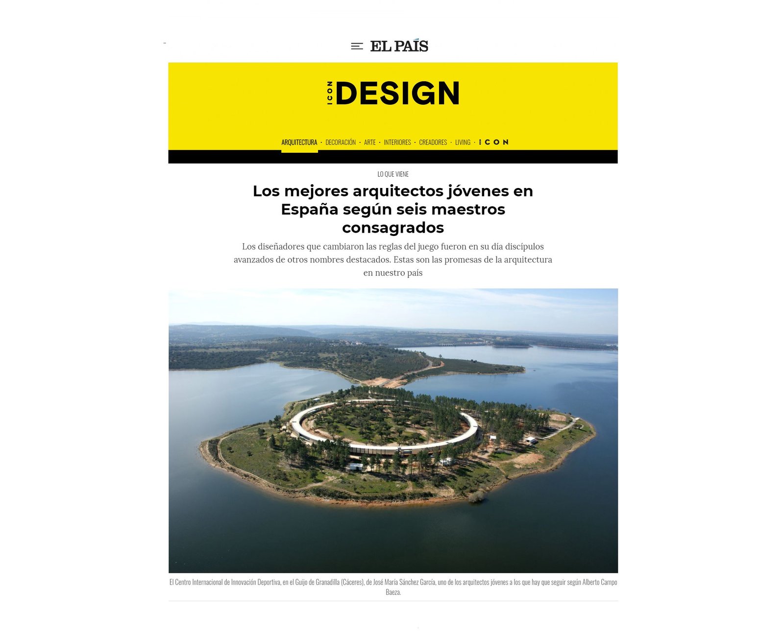 Icon Design El Pais Los mejores arquitectos jóvenes Nodopía Arquitectura y Diseño