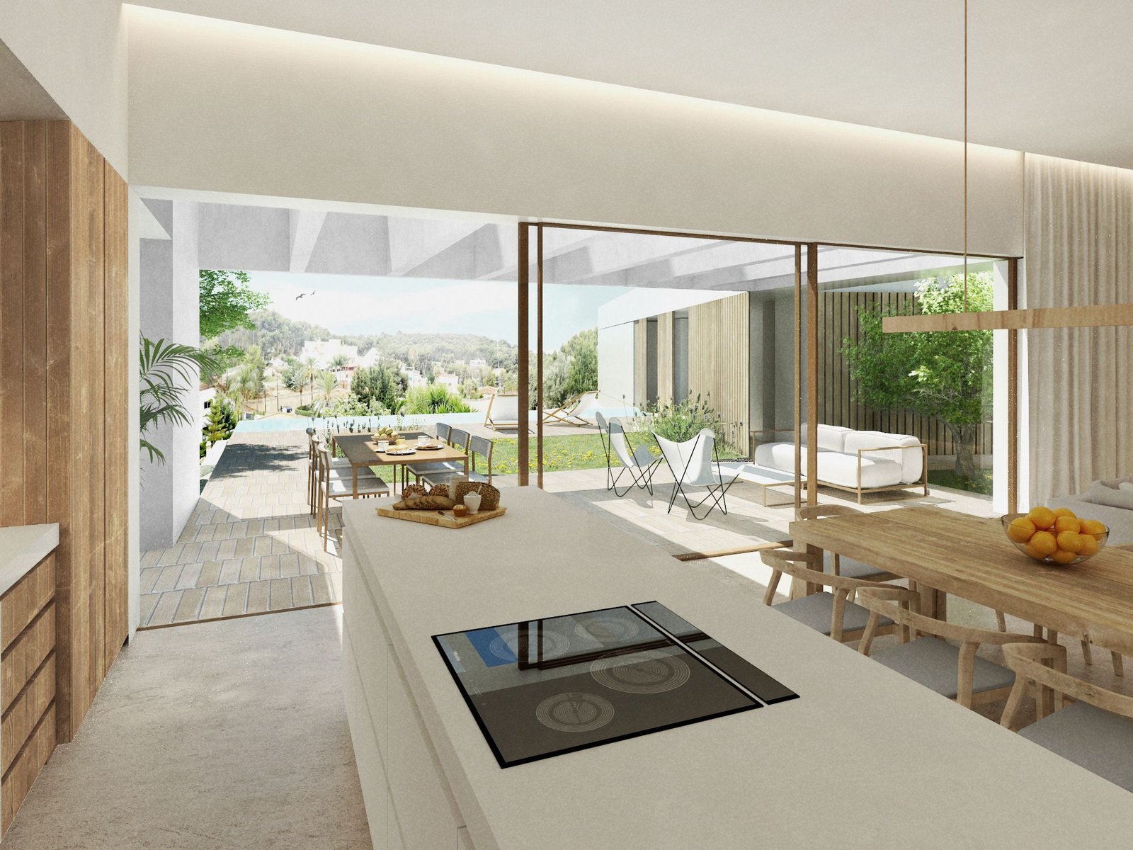 Casa Vedat Vivienda unifamiliar obra nueva en el Vedat Torrente Valencia Arquitectos Valencia Nodopia Mediterráneo