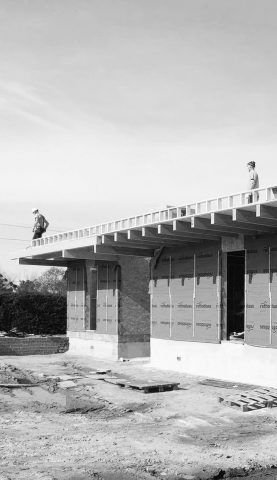 Casa de madera. Entradamo ligero. Proceso de obra. Arquitectos Valencia