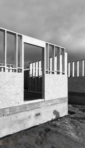 Casa de madera. Entradamo ligero. Proceso de obra. Arquitectos Valencia