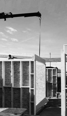 Casa de madera. Entradamo ligero. Proceso de obra. Arquitectos Valencia