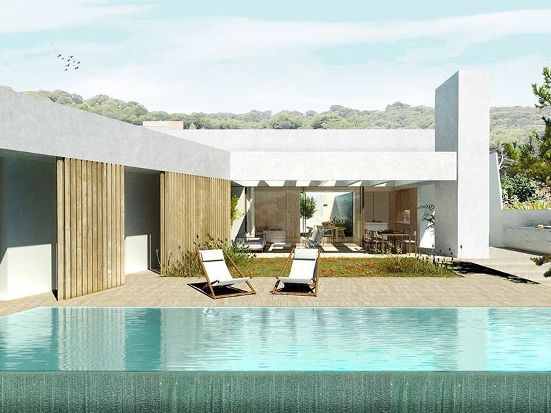 Casa Vedat Vivienda unifamiliar obra nueva en el Vedat Torrente Valencia Arquitectos Valencia Nodopia